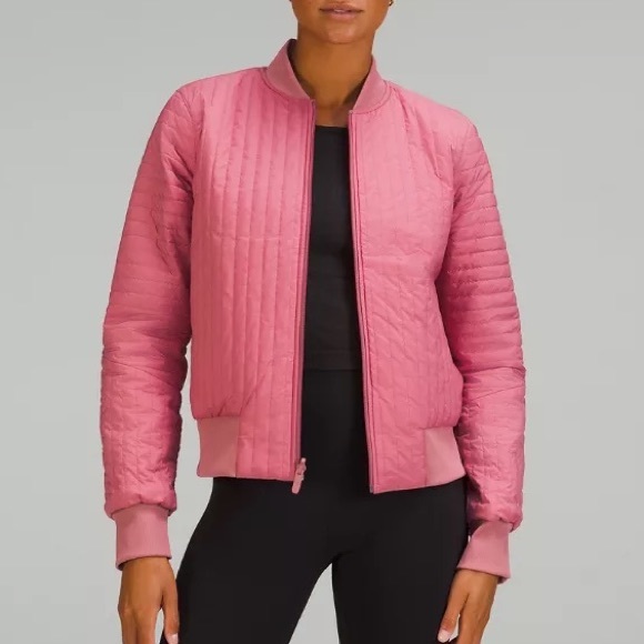 NWT Lululemon Non-Stop Cotton Bomber Jacket, Brier Rose - Picture 1 of 4